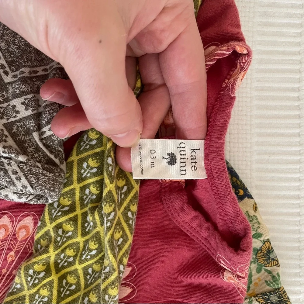 Kate Quinn | Bundle of 5 Long sleeve two way zipper footies 100% organic cotton - Picture 5 of 6